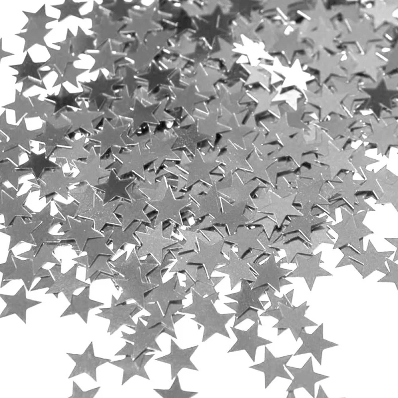 Confeti de lámina de plata brillante: 0,5 oz (1 pieza), cumpleaños, duchas, vacaciones y más