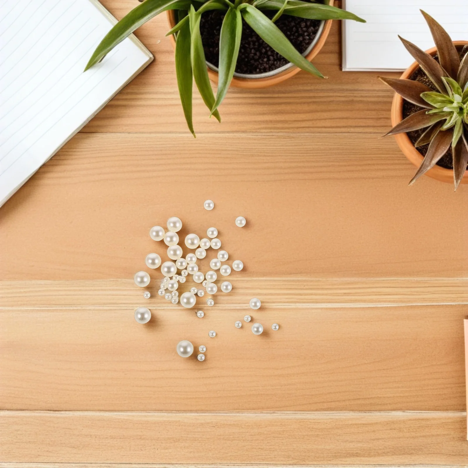 

500 шт., наполнитель для вазы из искусственного жемчуга, 6 мм, 10 мм, 14 мм, пластиковый жемчуг без отверстий для свадьбы, центральный декор стола, плавающий