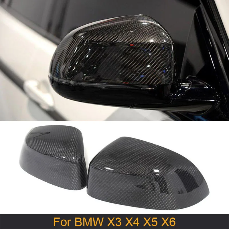 

Чехлы для автомобильных зеркал заднего вида из углеродного волокна для BMW X3, F25, X4, F30, F20, X5, F15, X6, F16 2014-2018, чехлы для боковых зеркал, Сменные крышки