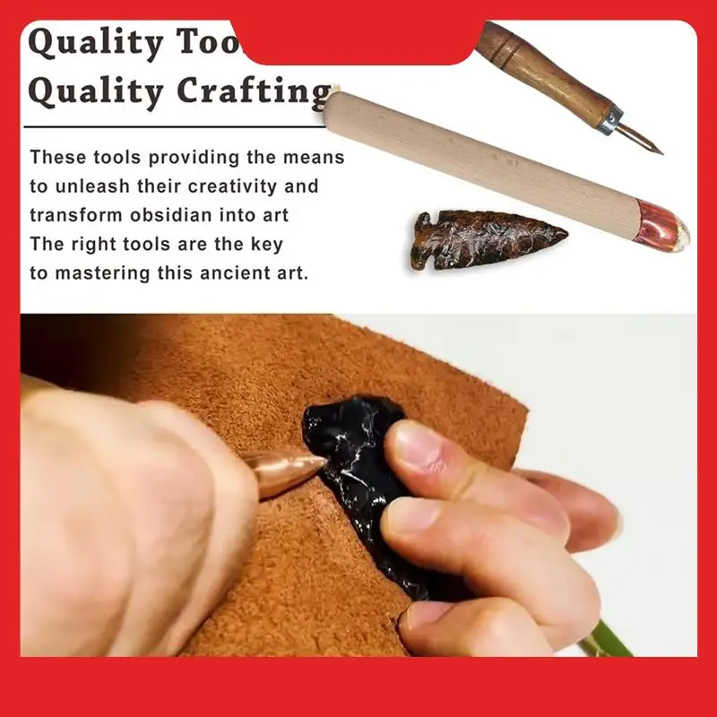 

Knapping Tools Kit Obsidian Crafting Tool Napping Tools For Both Pros And Beginners