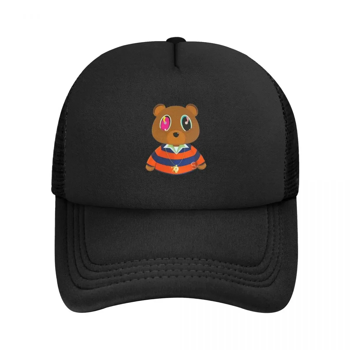 Kanye West Dropout Bear Chicago Vintage Graduation Mesh Baseball Caps Snapback Baseball Hats Casual Casquette Outdoor Unisex