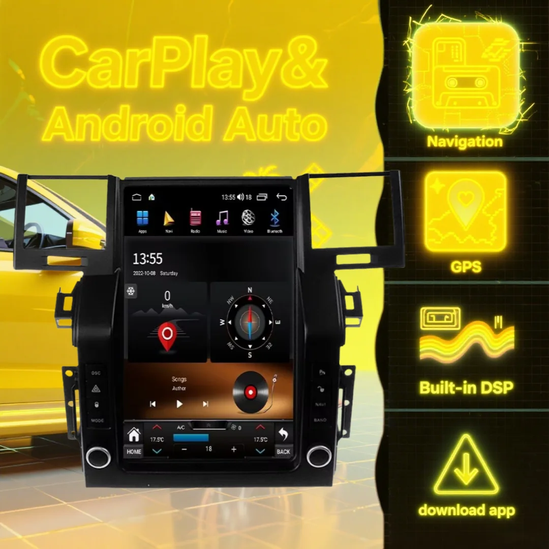 wireless Carplay For Land Rover Range Rover Sport 2005-2009 Android 14 Radio Touch Screen Multmedia Player Auto GPS Navigation