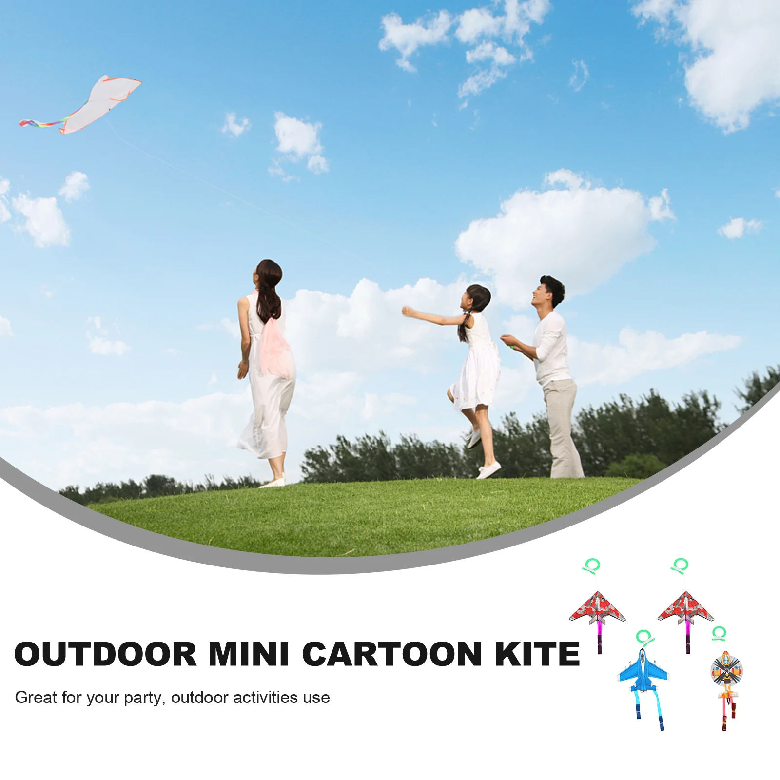 Mini Cartoon Kite Outdoor Toy Kid Toys Kites for Kids Teaching Small Children’s