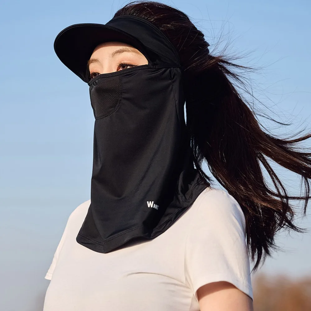 

Сплошной цвет Солнцезащитный крем для лица Шарфы Защита глаз Ледяная шелковая маска Широкополая шляпа Защита шеи УФ-защита Вуаль Гольф
