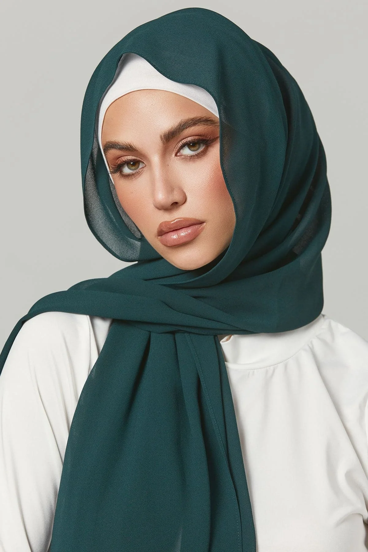 70*180CM Premium Chiffon Muslim Hijabs Scarf for Women Heavy Weight Shawls Headscarf Wraps Foulard Islamic Turban Headband