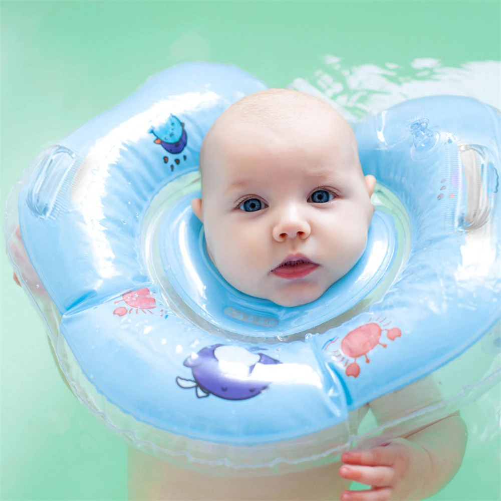 Swim Neck Ring Swiming Pool Baby Accessories  Baby Inflatable Float Ring Safety Infant baby Neck Float Circle Bathing