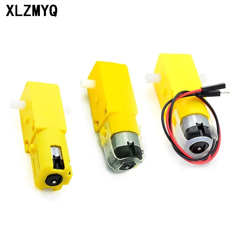 5 قطعة محرك TT 130 محرك السيارة الذكية موتور تروس روبوت السيارة الذكية عمود مزدوج أصفر 1:48 /1:120/ 1:220 محركات تيار مستمر #2