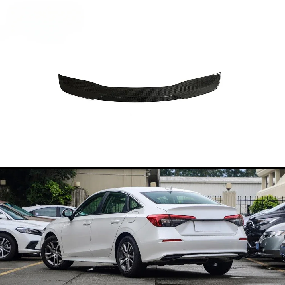 Carbon Fiber Rear Trunk Spoiler Wing For Honda CIVIC 11th 2022 2023 Accessories