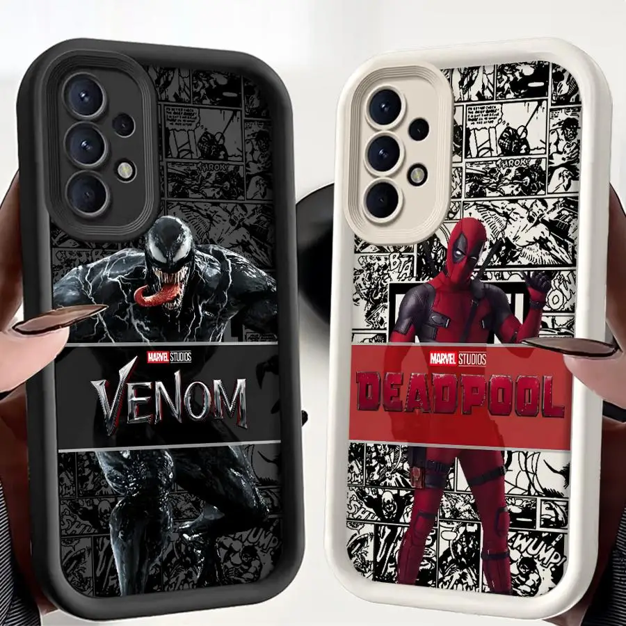 

TPU Soft Phone Case for Samsung Galaxy A72 A71 A25 A54 A51 A55 A15 A35 A73 A53 A52 A06 Marvel Venom Deadpool