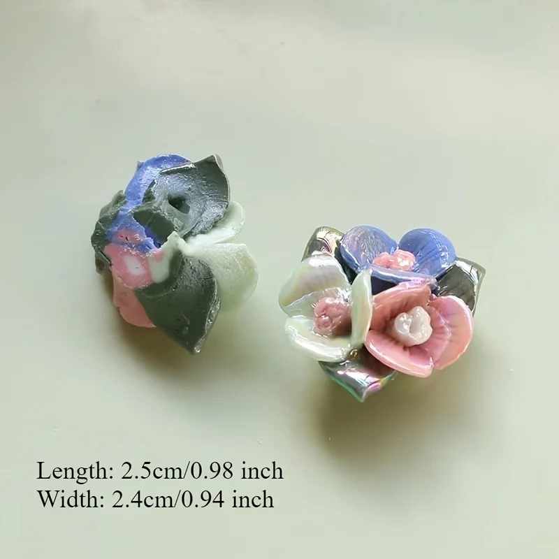 6-Pack 3D Mini Flower Decorations Crafty And Detailed DIY Handmade Decorations Ideal for Frame Pot Beautifying And Creative Craf