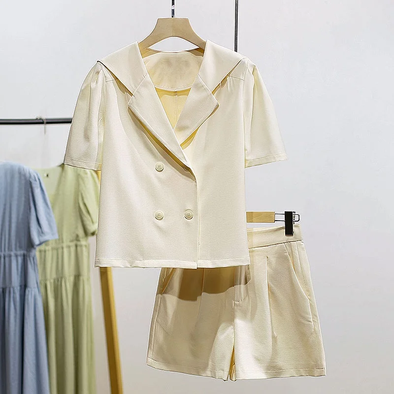 

XKING Summer New Arrival ort Sve Top And orts Two-Piece Set Youthful Faionable Casual Wear for Women Ages 25-35