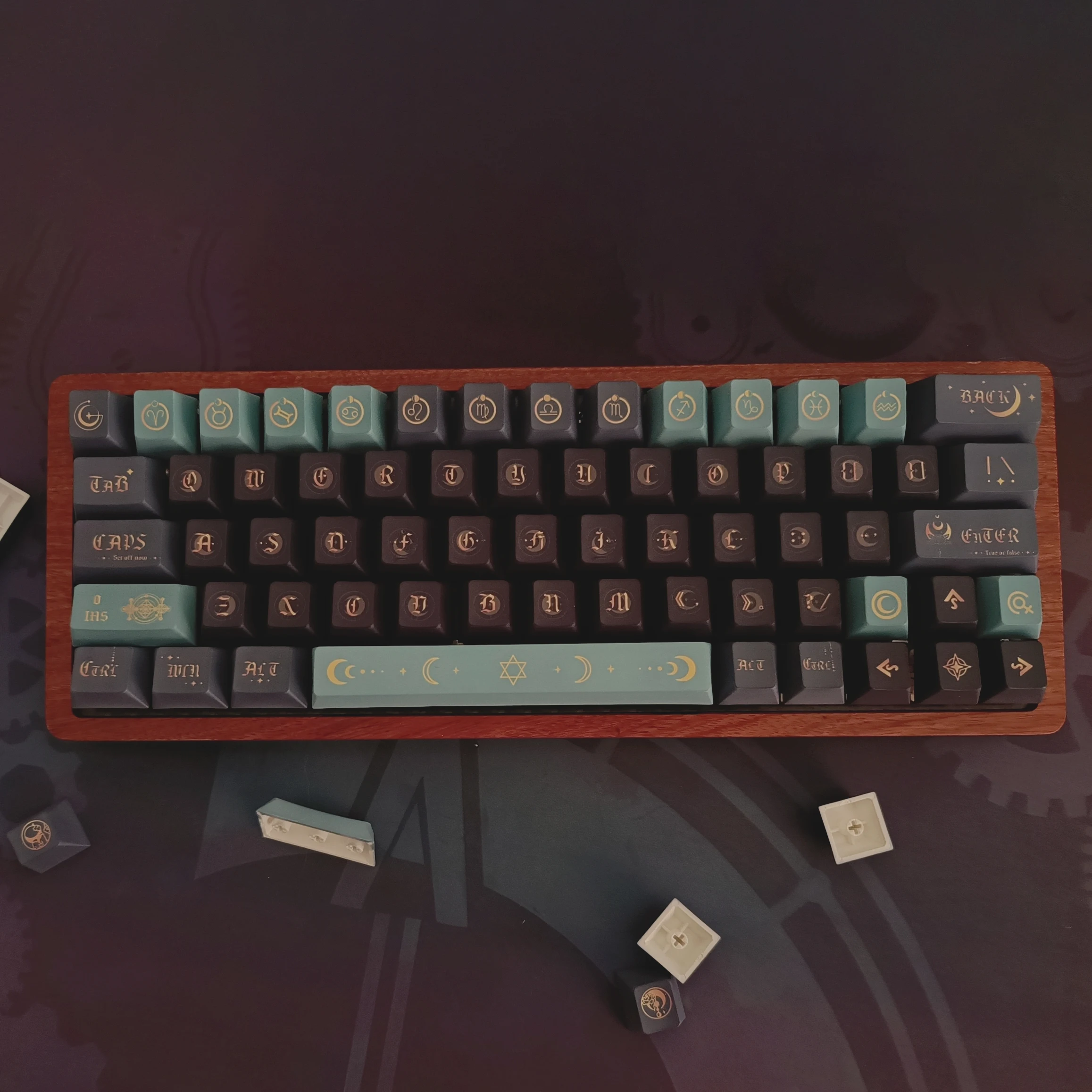 Yueyun mechanische Tastatur pbt Tasten kappe volle fünfseitige Sublimation