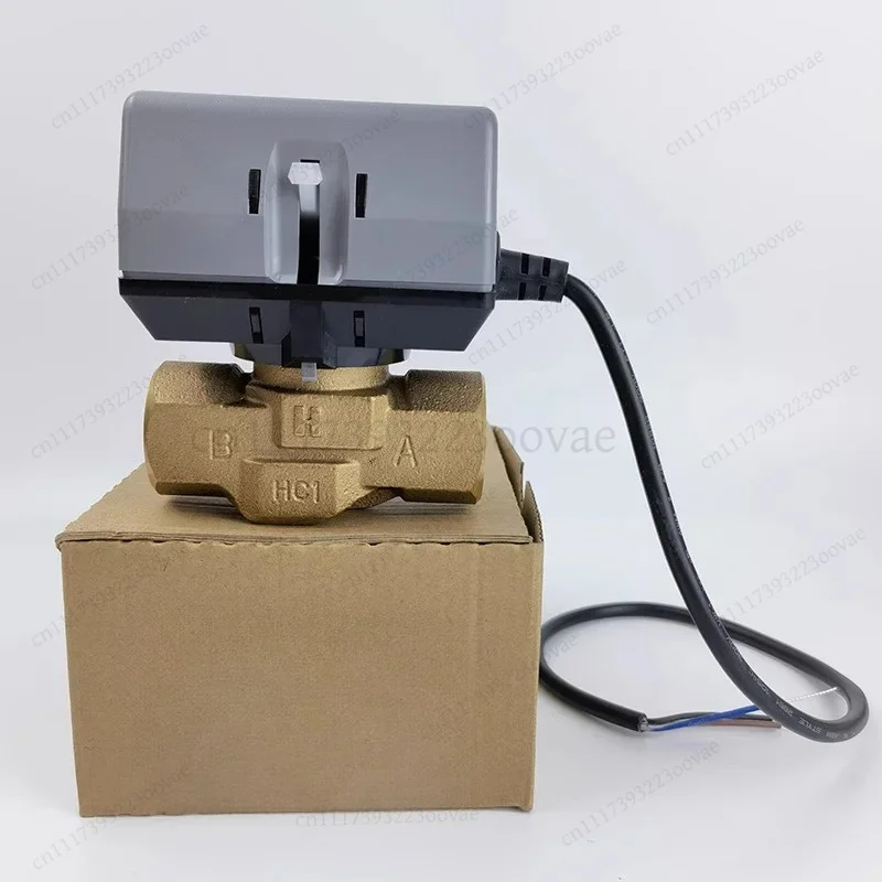 2Way Balanced Hydronic Valve VN60 VN40 DN20 16bar 3/4" Brass Fan Coil AC220V HVAC Spare Accessories