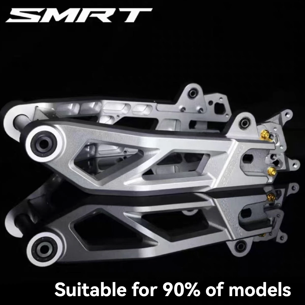 SMRT 6061 Aluminum Alloy Adjustable Rear Handle Bar with 400mm Pitch for Electric Motorcycles High Temperature Resistant