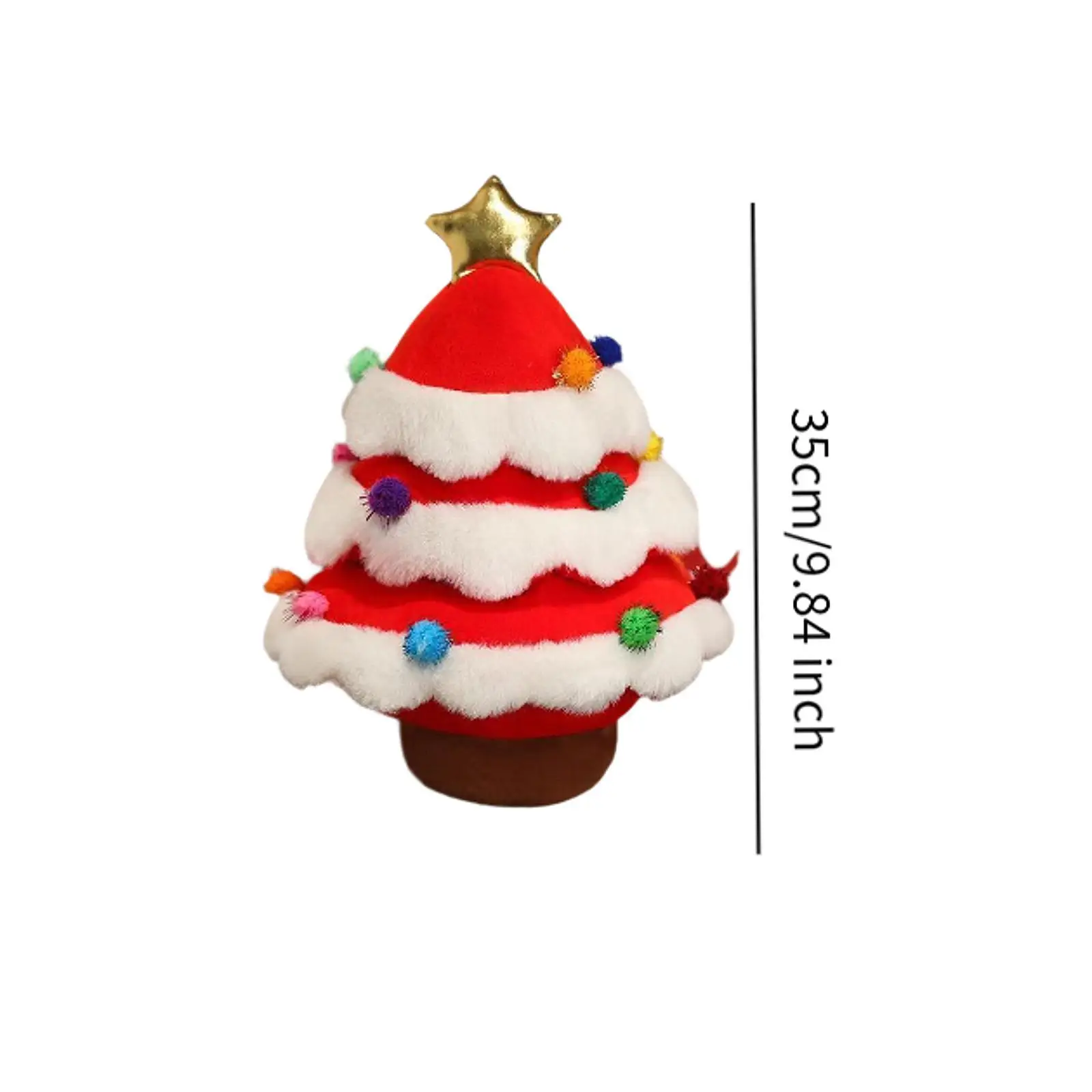 Juguete de peluche para árbol de Navidad, decoración práctica y encantadora para árbol de Navidad, decoración navideña para sala de estar, compañeros de trabajo familiar, dormitorio, regalo Ideal