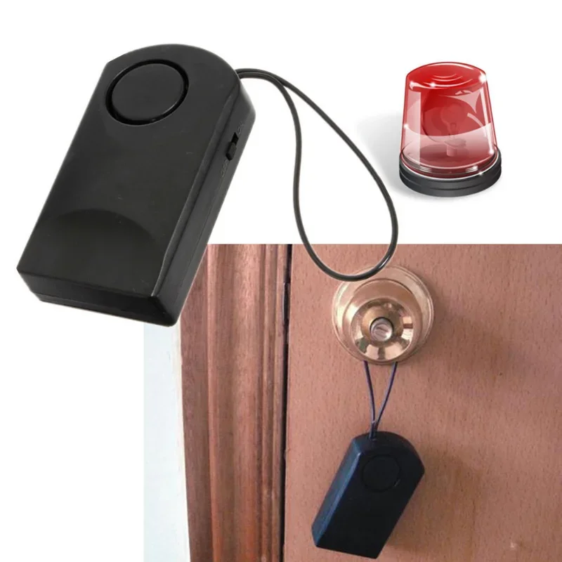 Portable 120 Wireless Touch Sensor Security Alarm Loud Door Knob Entry Alert Anti Theft Scaring Hotel Travel Safety Siren