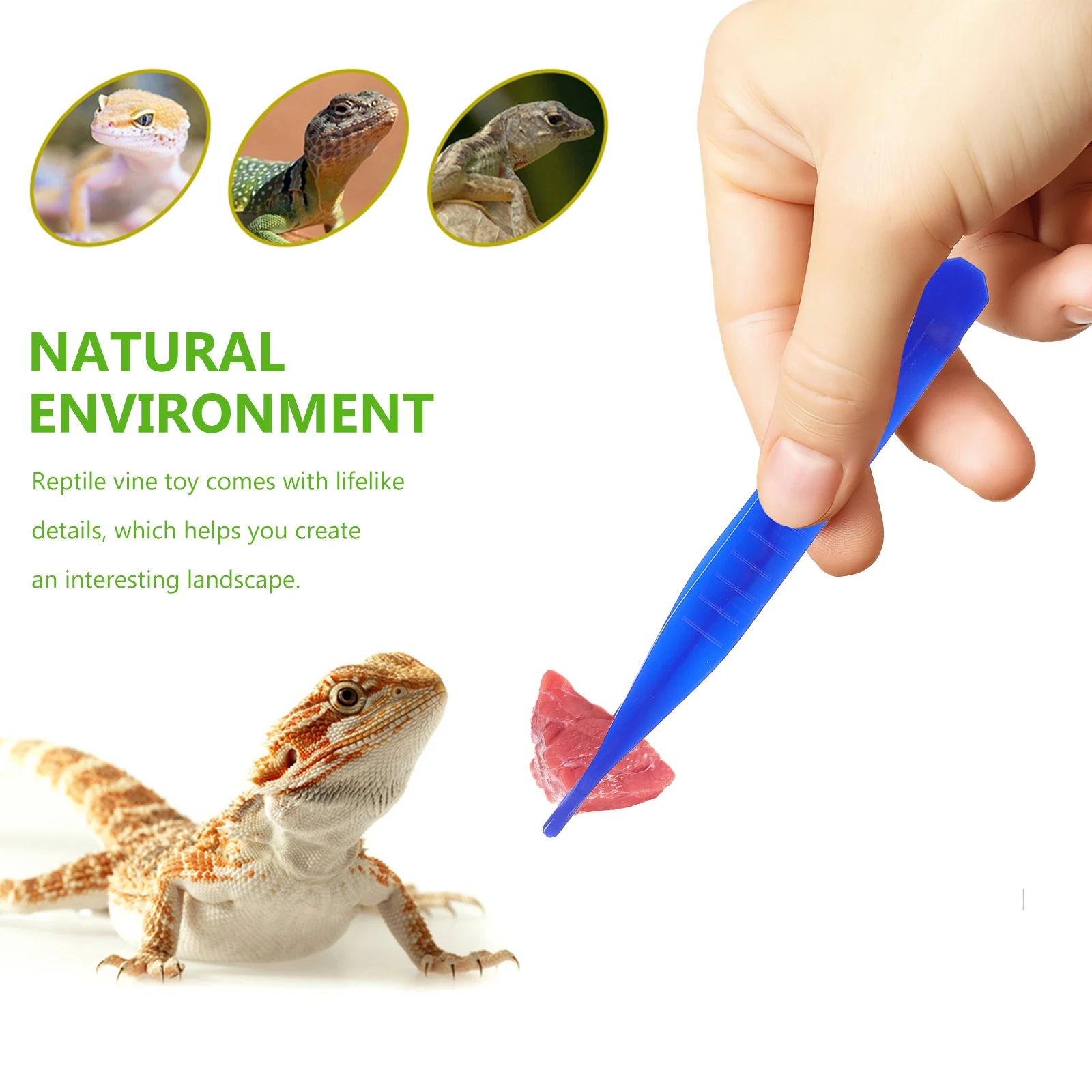 

6pcs Plastic Tweezers Reptiles Feeding Tool Lizard Snake Scorpion Clamp Food Clip Pet Supplies Gecko Terrapin Practical