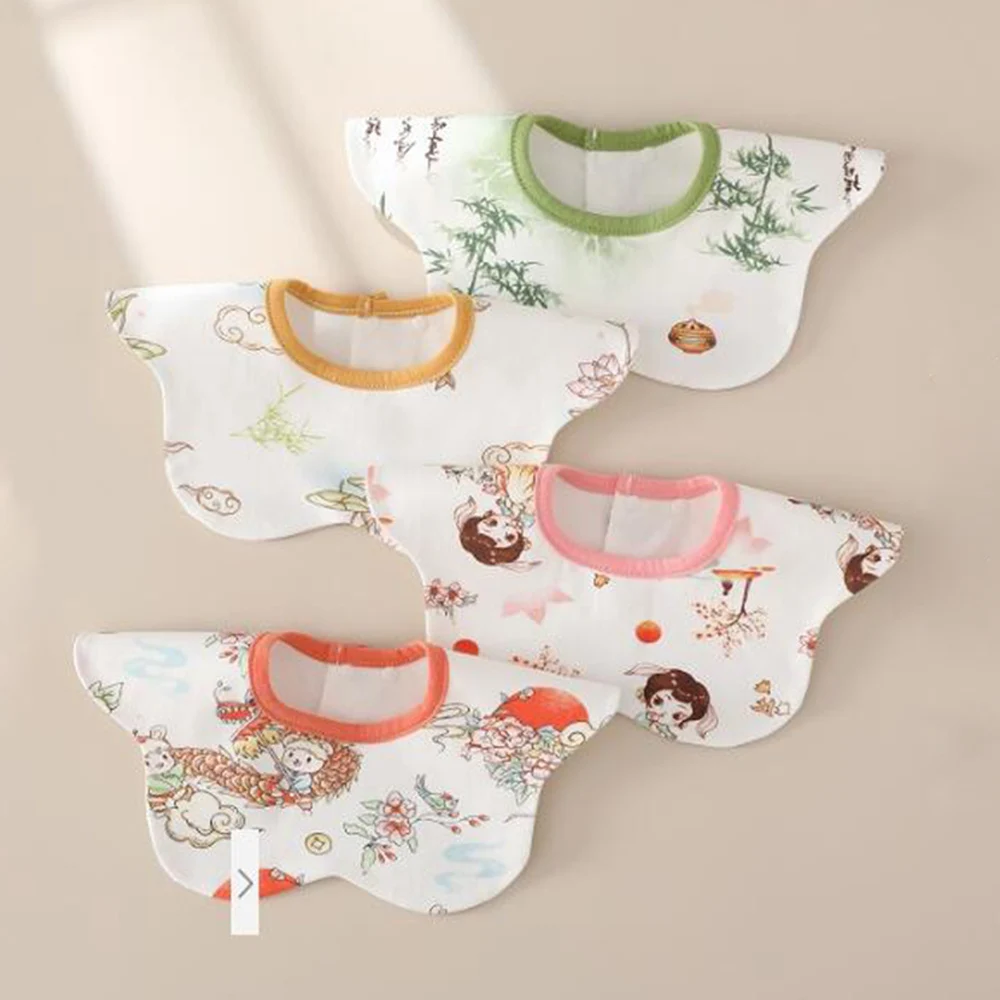 

Baby Feeding Bibs Waterproof 360 Degree Rotatable Adjustable Baby Drool Bib Teeth Saliva Towel Newborn Burp Cloth For Boy Girl