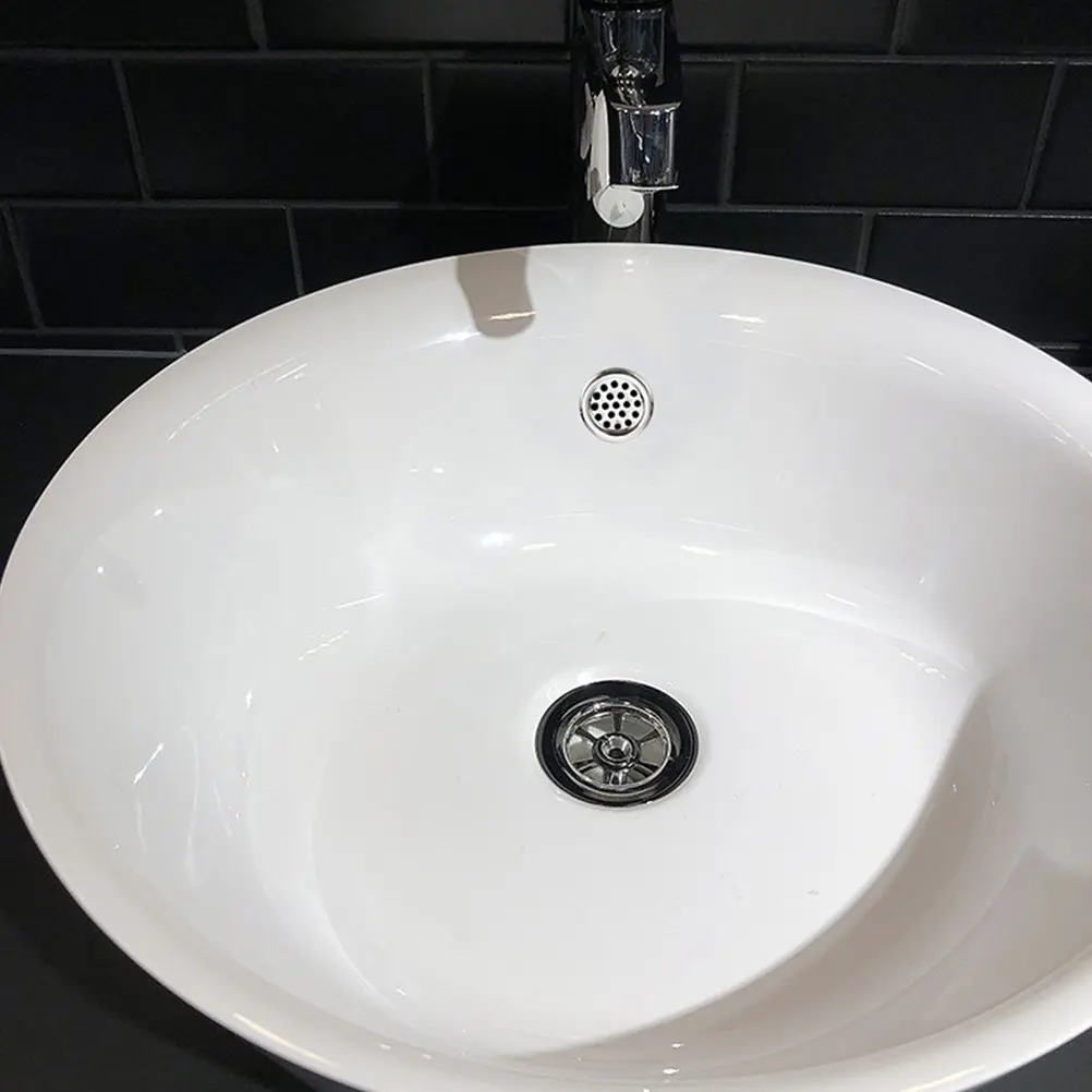 

15Pcs Sink Overflow Cover Plastic Basin Overflow Rings for Bathroom Kitchen Ceramic Sink Drain Hole Cap Replacement Trim Ring
