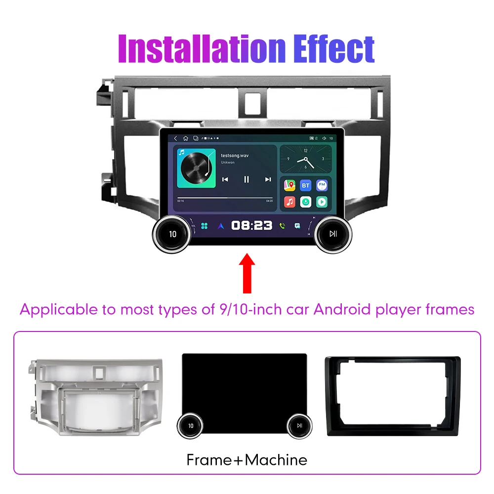 11.8 Inch 2K Double Knobs 2 Din Car Radio For Honda Avalon 2006-2011 Car Radio DVD Multimedia Video Player Android Auto Carplay