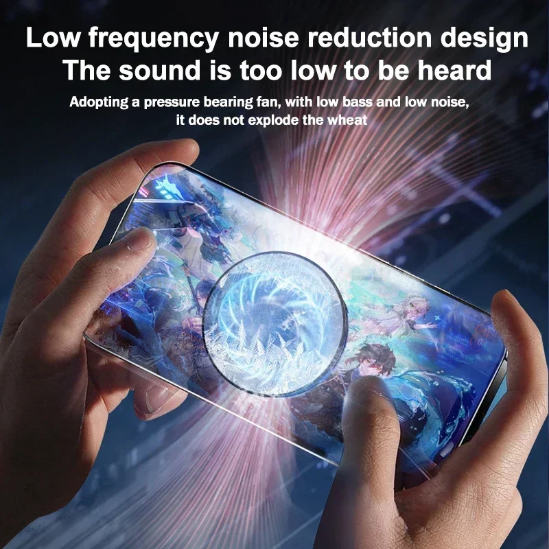 2025 SL19 مروحة تبريد محمولة لأشباه الموصلات، مبرد ألعاب مع ضوء RGB رائع لهاتف iPhone/Samsung/XIAOMI/OPPO/VIVO
