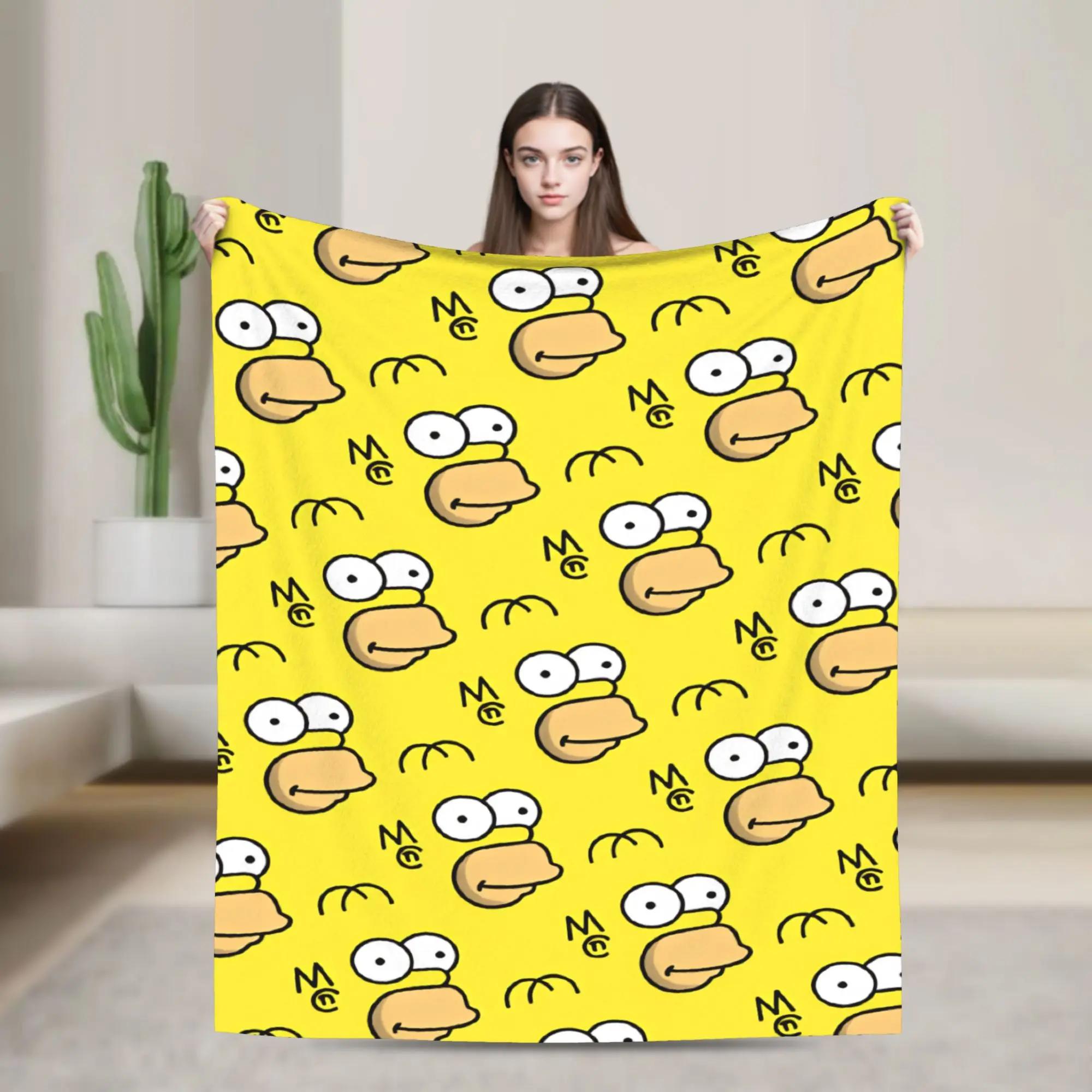 The S-simpsons  Blanket  Travel Office Flannel Throw Blanket For Couch Bed Super Soft Custom Quality Bedspread Gift