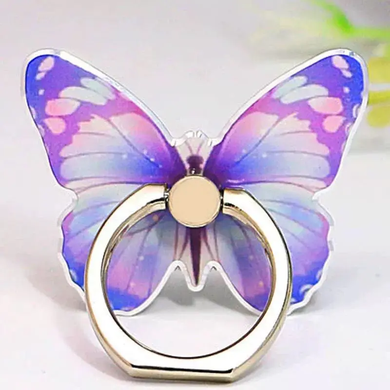 Immagine 6: Supporto Universale di Lusso a Forma di Farfalla per Telefono Cellulare, Anello Adesivo per Dito, Supporto per Smartphone
