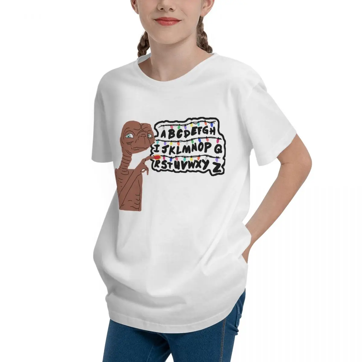 Adolescents Stranger ET For Sale Basic Short Sleeve T-Shirt Funny Novelty Modern Tshirt Unique Vintage