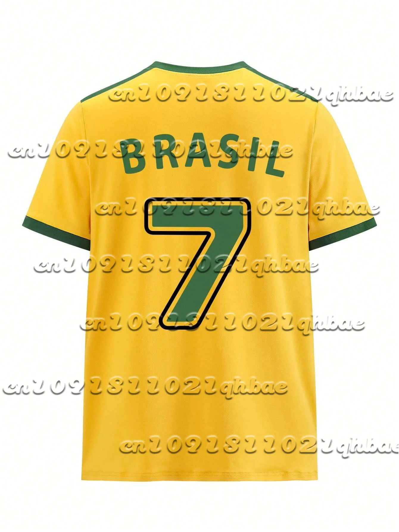 

Женская футболка с буквенно-цифровым принтом «Бразилия 7», дышащая футболка, повседневная спортивная рубашка, свободный топ большого размера с короткими рукавами