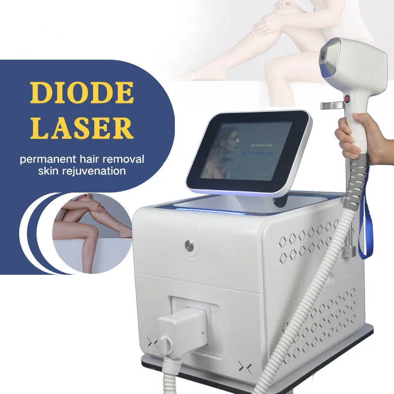 Portable DiodeHair Removal Touch Screen Handle 3000W Water Air Cooling Home Commercial Women Machine