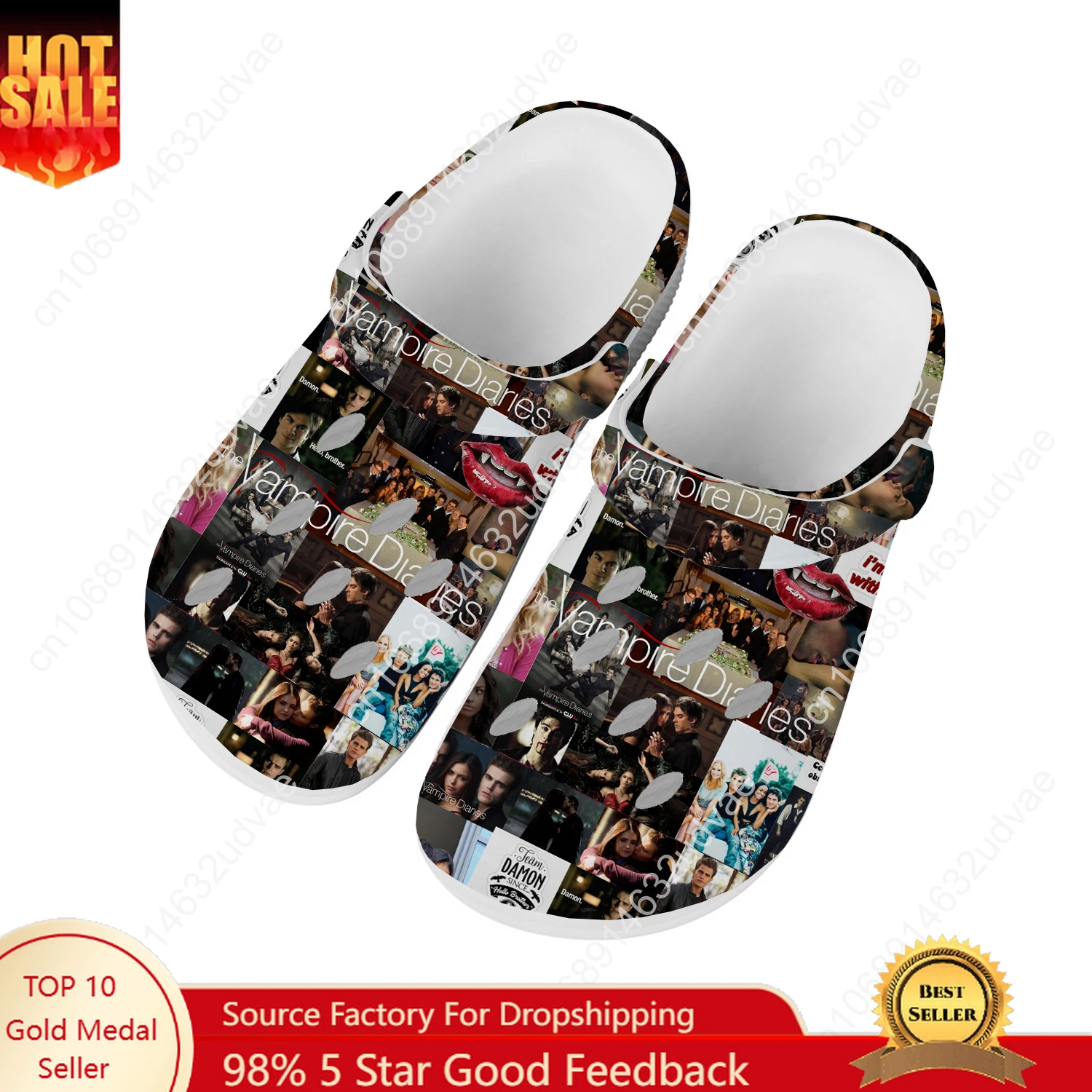 The Vampire Water Shoes Men Women Teenager High Quality Fashion Home Garden Clogs Custom Sandals Beach Breathable Hole Slippers
