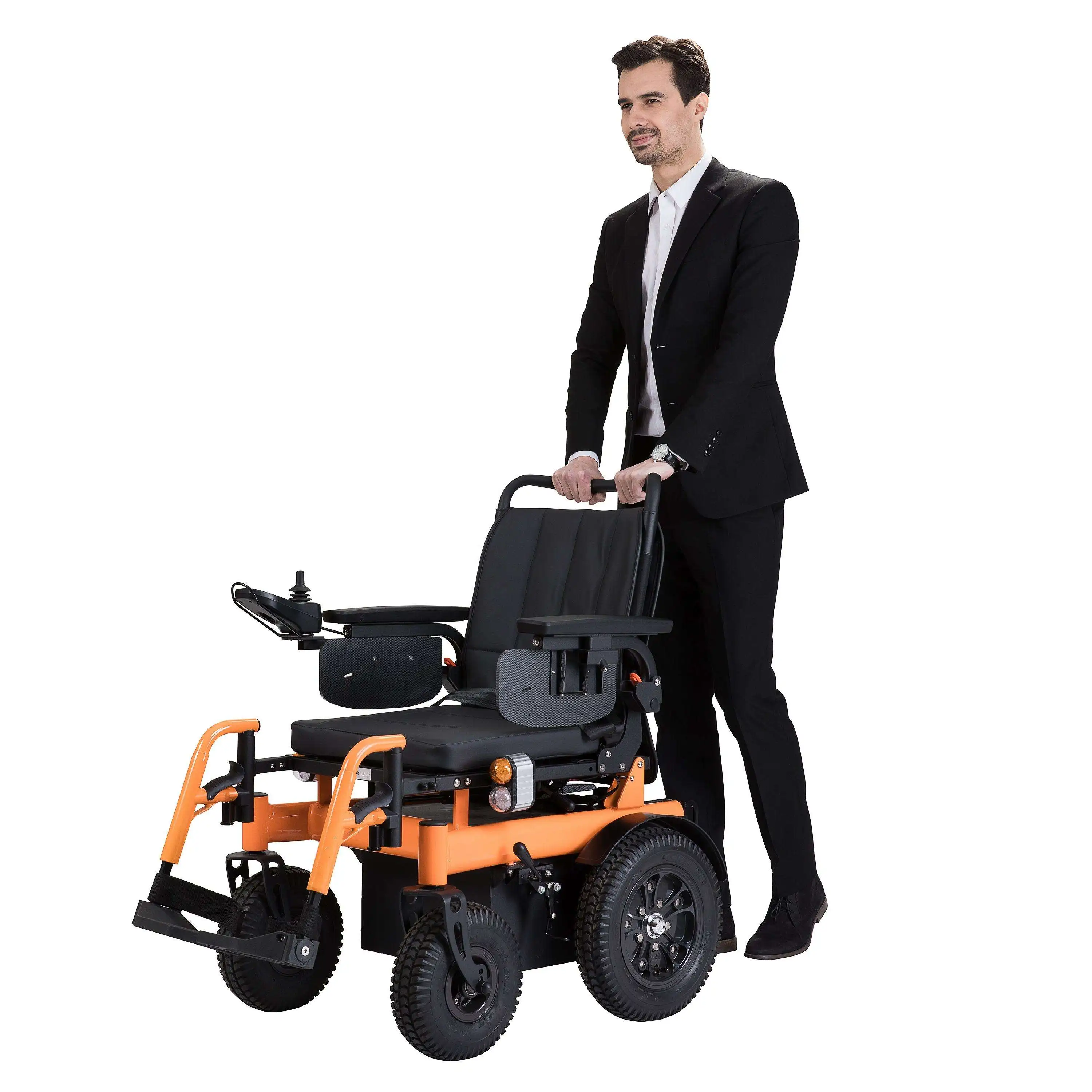 

All Terrain Off-Road Electric Wheelchair Strong Shock Resistance Power Lift Assisting Elderly Movement Mobility Wheelchair