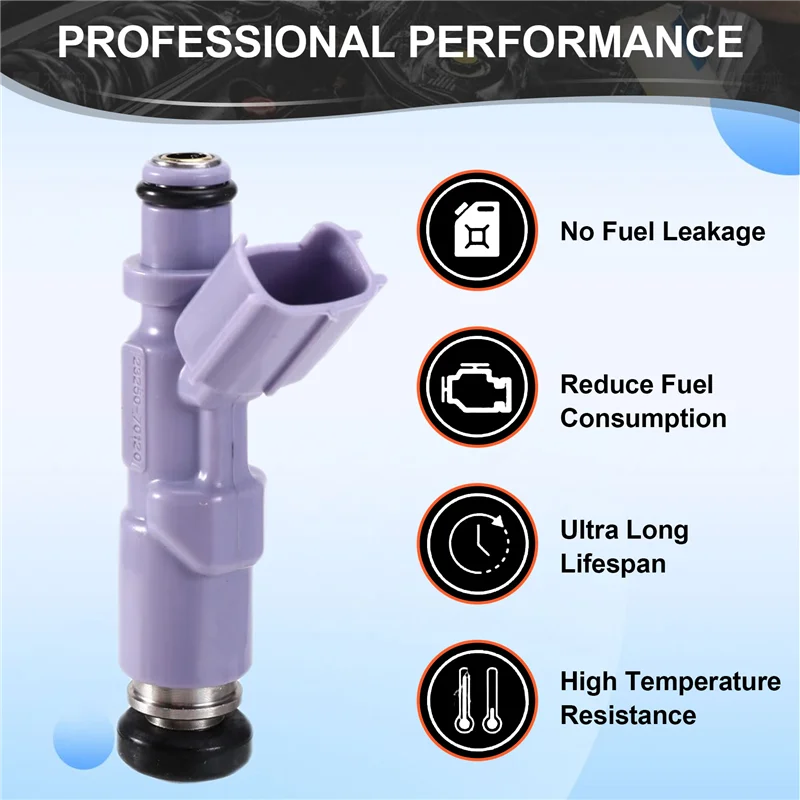 

Топливная форсунка A82M-6 PCS 23209-70120,23250-70120 для Toyota 4.7L, 5.7L V8/4.0L V6 Lexus 4.7L 5.7L 2005-2009