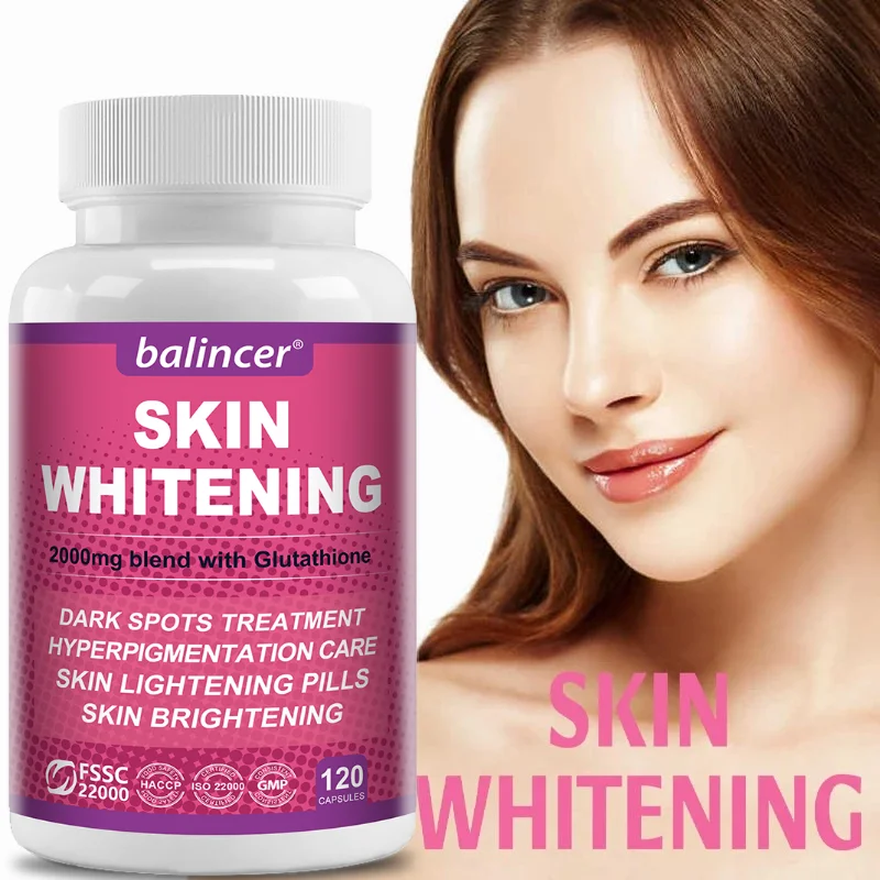 

Skin Whitening Capsules, L-Glutathione, Nutrition Supplement for Radiant Complexion, Youthful Skin & Balanced Immune Wellness
