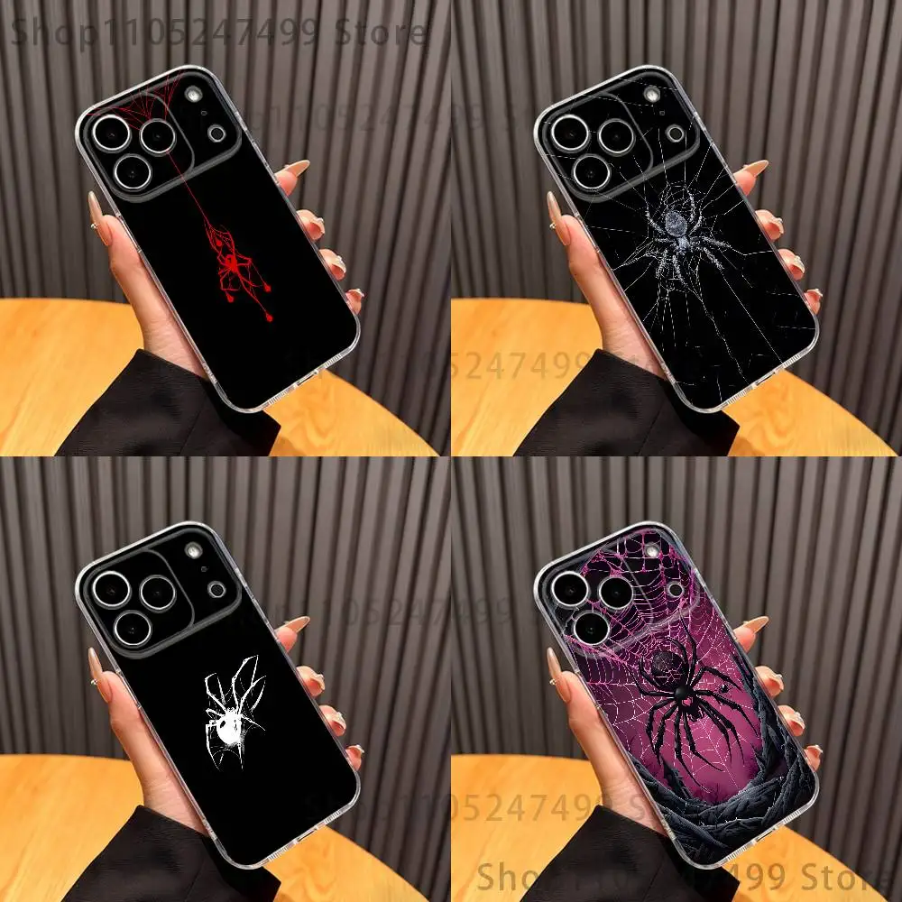 

Black Widow Spider Phone Case For iPhone 17,16,11,15,13,14,12,Air,Mini,Plus,Pro,Max,Plus,E Clear Soft Shell