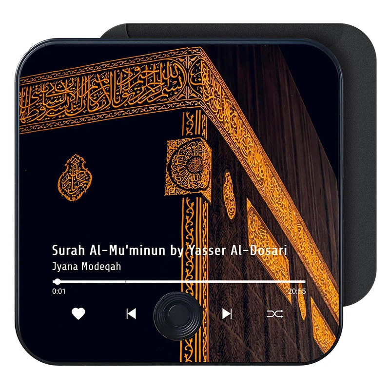 مكبر صوت مغناطيسي للثلاجة، مشغل صوت سورح محمل مسبقًا مع القراص الإسلامية، هدية إسلامية لعيد رمضان #1