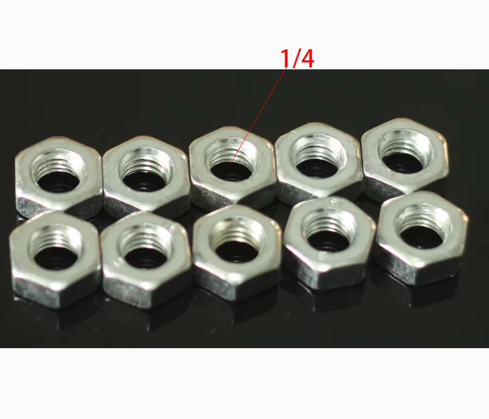 10 pces métrica hex porca m10 x 1.5 classe 8 tripé câmera