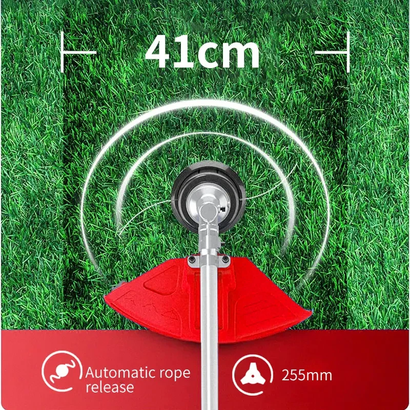 Garden Tools 36V Electric Brush Cutter Lithium Battery Power String Cordless Grass Trimmer Lawn Mower