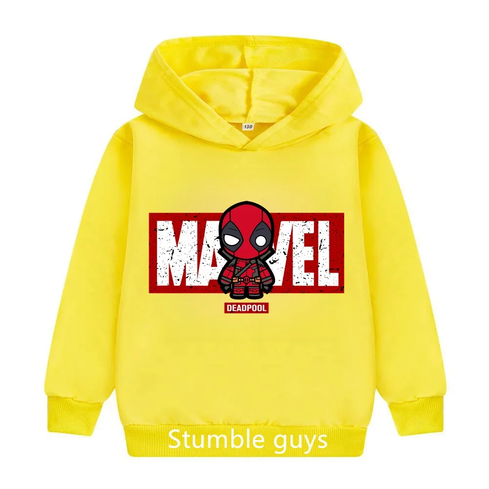 Spiderman Children's Clothing Co-sports Casual Hoodie Hooded Boys Cool Anime Marvel Heroes Series Boys Girls Children