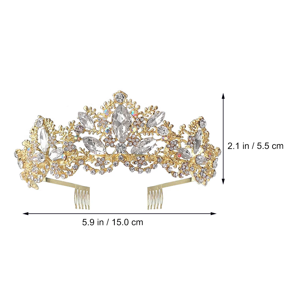

Bride Crown Headdress Leaf Modeling Bridal Haircut Wedding Girl Tiara Decor Durable Practical Long Term Wear Comfortable Safe