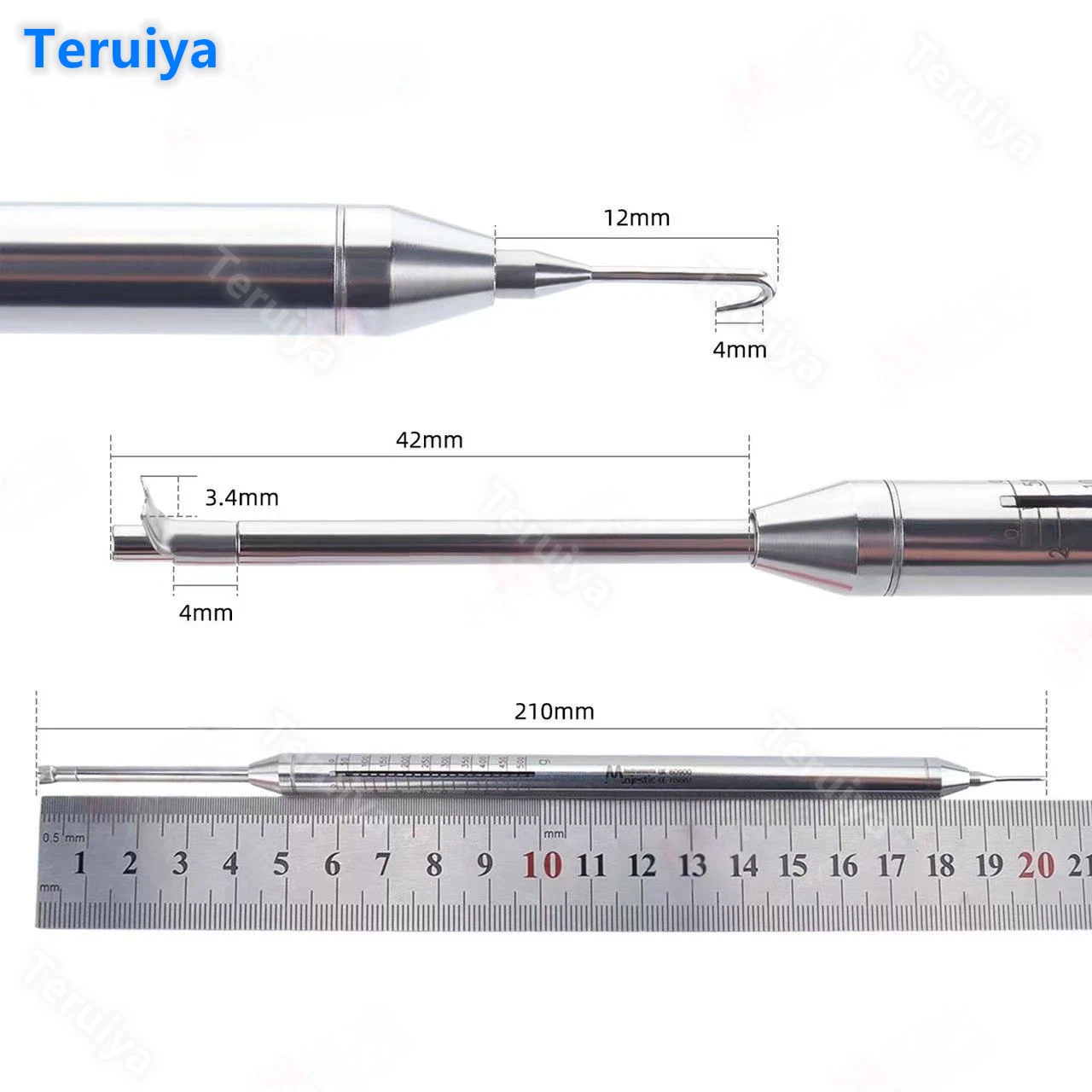 Premium Dental Dynamometer - Rod-Type Orthodontic Elastic Band Traction Force Measuring Instrument