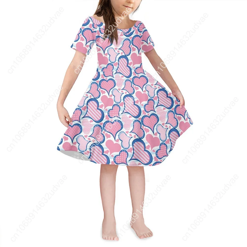 Custom Your Demand Sublimation Print Kid Children Clothes Girls' Dresses