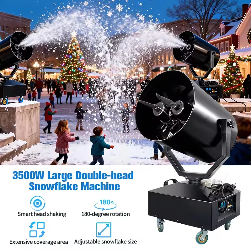 

1500-4000w High Power 360 ° Shaking Head Snow Machine for Outdoor Professional Snow Spraying Equipment for Stage Party Event