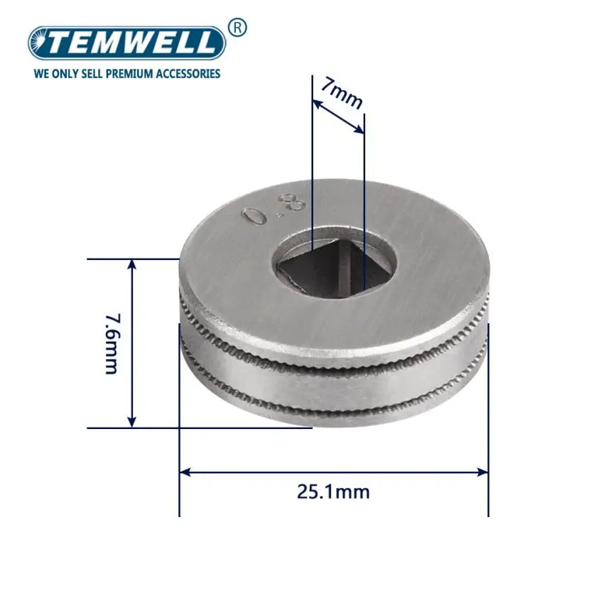 Draht vorschub rad rolle 0,8mm 1,0mm 1,2mm doppelte Größe Mig-Schweißer-Schweiß draht vorschub maschine