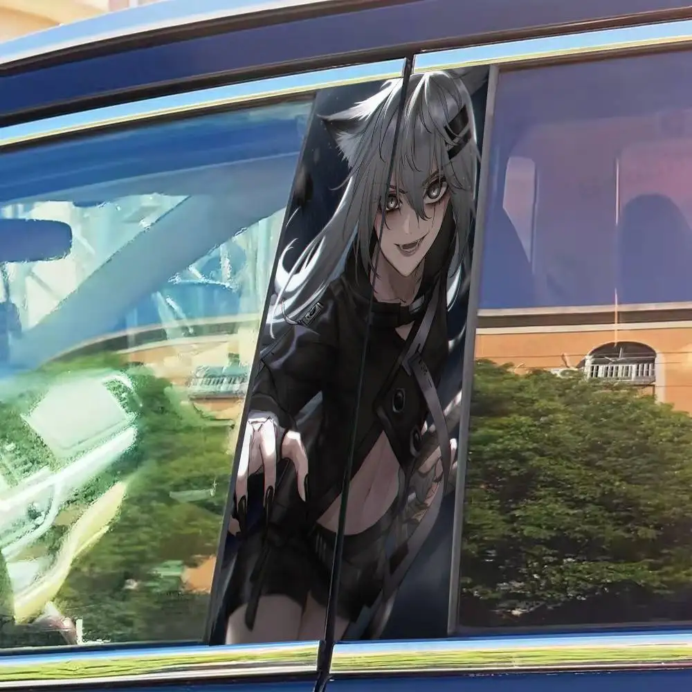 

Arknights Games 2 шт. автомобильные наклейки автомобильная наклейка на стойку B на дверной столб автомобиля декоративные наклейки для всех дверных стоек автомобиля