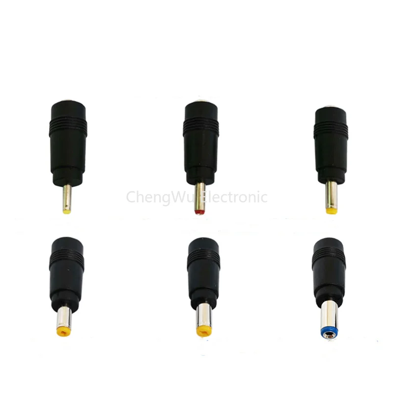 5pcs DC Power Plug 5.5*2.1mm Female To 4.0*1.7mm 4.8x1.7mm 3.5x1.35mm 5.5 X 2.5mm Male for Adapter Laptop Jack Audio Connector