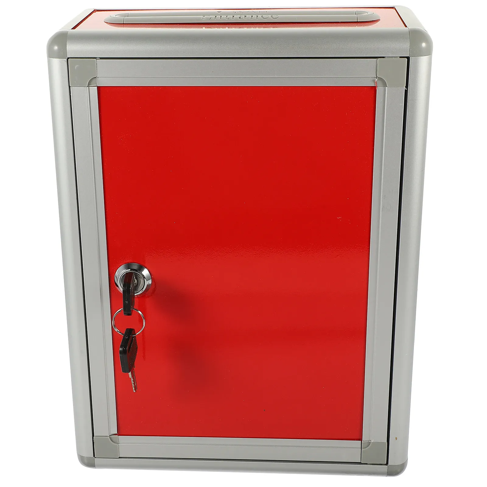 Wall Mount Retro Suggestion Box Aluminum Alloy Letter Post Container for Home Office Church Voting Complaints and Mail Storage