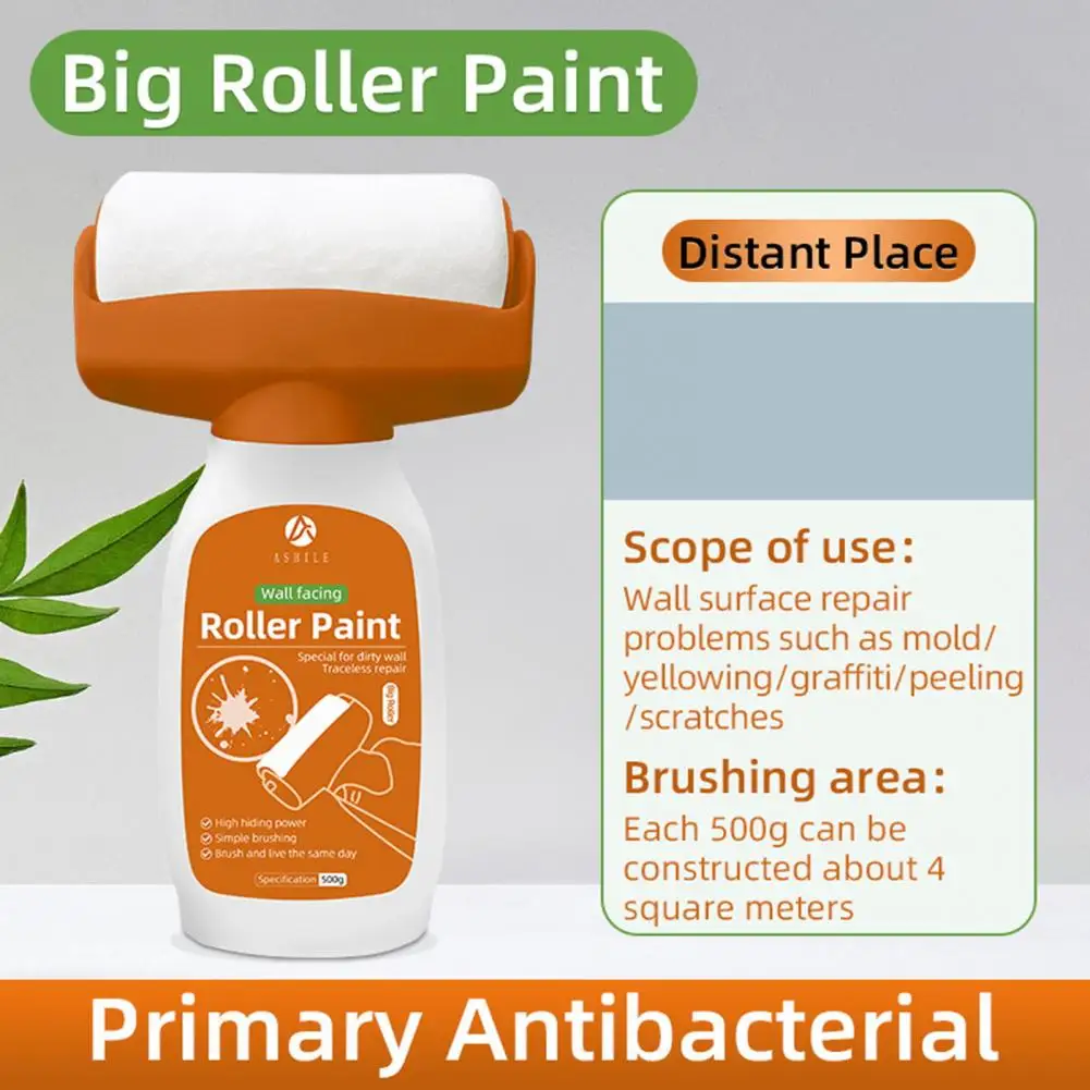 

Wall Paint Repair Brush Mini Paint Roller Patching Brush Wall Repair Paste Kit Strong Cover for Repair for Latex for Smooth