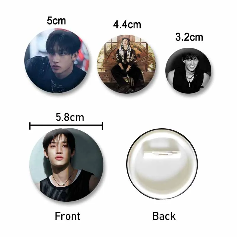 Fashion Jewelry Accessries Kpop Idol Chan Bang Brooches Cute Character Pins Clothing Backpack Lapel Badge Fans Gifts for Friend