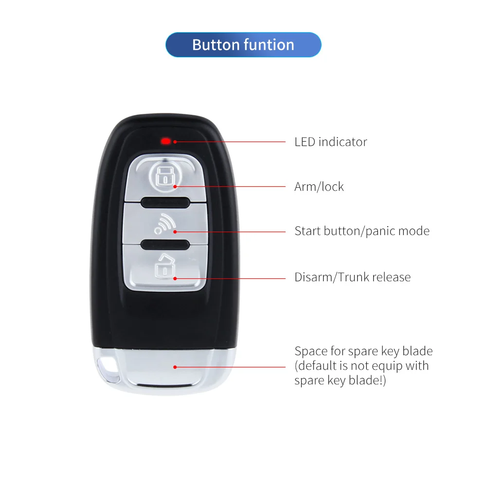 Easyguard DC12V Remote Engine Start Stop Auto Passive Keyless Entry PKE Car Alarm